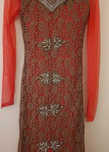 Elegant Embroidered Ethnic Gown