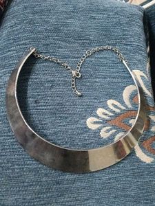 Statement Silver Choker Necklace