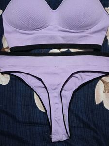 Lavender Bra and Panty Set