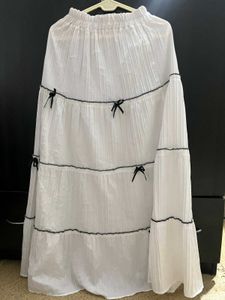 long white skirt
