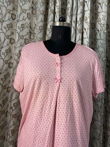 Cute Pink Polka Dot Nightgown