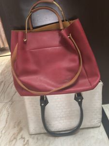Stylish Red Tote Bag