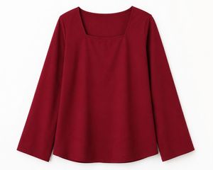 Maroon Kurta Top with Lace-Up Back