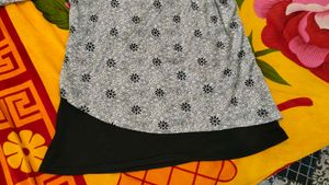 Floral Print Soft Crepe Kurti CasualWear
