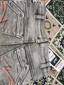 Stylish Acid Wash Denim Jeans