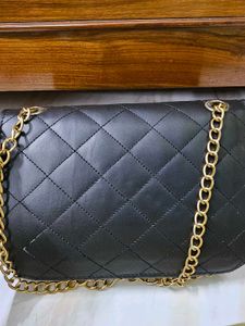 Chic Quilted Black Clutch Bag