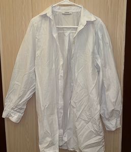 Chic White Oversized Button-Up Shirt