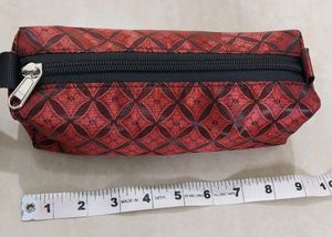 🆕️ Pencil Pouch (Red Rexine Leather Combination)