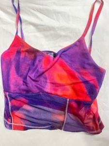 Vibrant Tie-Dye Mesh Cami Top