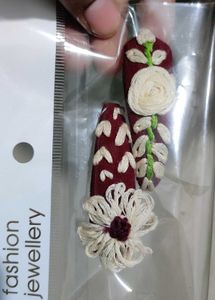 Embroidery Hair Clips