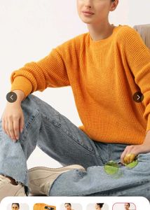 Mustard Yellow Knit Sweater