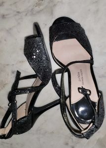 Sparkly Black Heels
