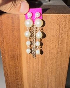 Elegant Pearl Drop Dangle Earrings