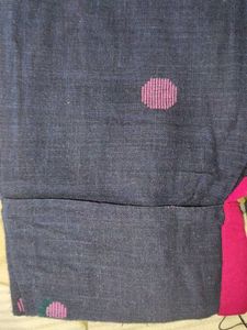 Pink navy Blue Polka Dot Kurta