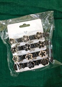 Trendy Flower Hair Clips (Set of 4)