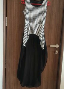 Striped High-Low Tunic Top