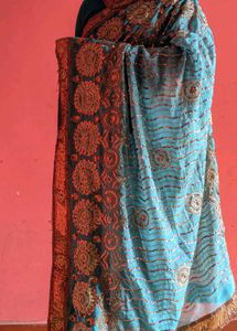 Blue Party Wear Sequin Saree | Fall &amp; Pico Done |