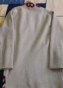 Vintage Patterned Button-Down Cardigan