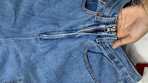 Zara Wide Leg Denim Culottes