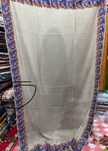 Semi Pashmina Paper Mache Handwork Shawl