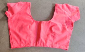 Coral Short-Sleeve Blouse