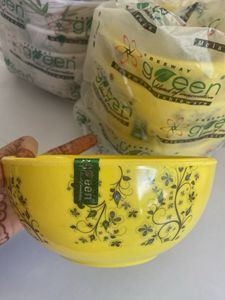 Yellow Melamine Serving Bowl