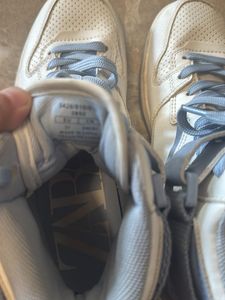 Women’s Zara White Blue High Trainers Sneakers