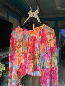 Boho Floral Print Crop Top