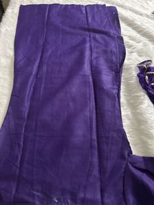 Elegant Purple Embroidered Suit Set