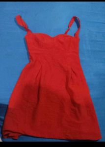Chic Red Party Dress