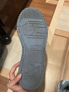 Puma White &amp; Blue Sneakers
