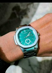 Stylish Casio Watch with Green Dial