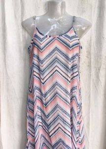 Boho Chevron Print Maxi Dress