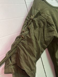 Olive Green Relaxed Fit T-shirt