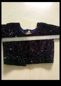 Party Wear Sequence Design Saree Black Readymade B