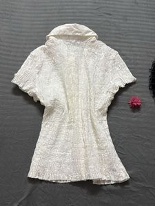 White Scrunched Shirt