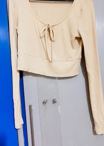 Tie-Front Long Sleeves(L)