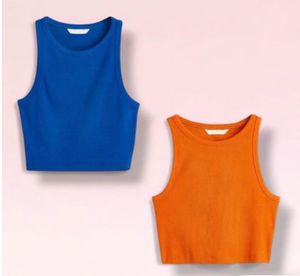 Blue &amp; Orange Tank Tops (2 pcs) combo