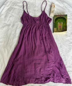 Purple polka dot sundress