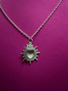 Unique Sacred Heart Pendant Necklace