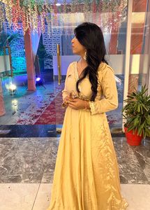 Party Wear Golden Gown