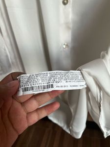 Zara silk button down shirt
