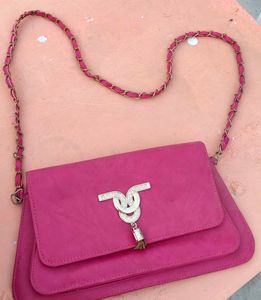 Vibrant Pink Clutch Bag with free shipping