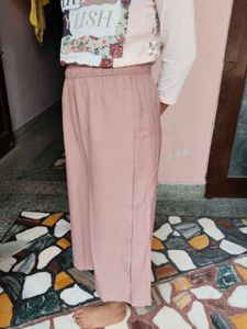 Dusky Pink High-Waist Culottes Pants (Size 30-32)