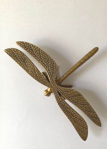 Antique Brass Dragonfly Accent