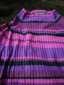 Woolen High Neck Top