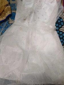Beautiful White Fairy Dress for Girls with Wings a