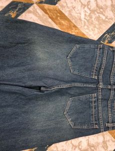 Wide Leg Blue Denim Jeans