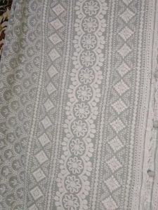 Elegant White Printed chicken kadai Kurta