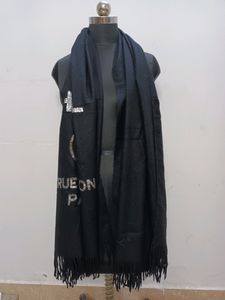 Soft Warm Sequine Logo Big Size Shawl